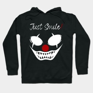 Dark Just Smile Face Hoodie